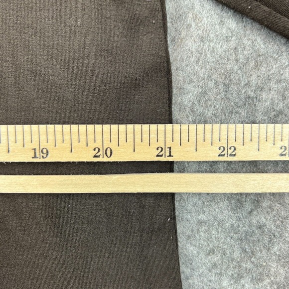 J Jill Cardigan Sweater Womens Large Brown Open Front Knit Topper Stretch Casual - Picture 9 of 12